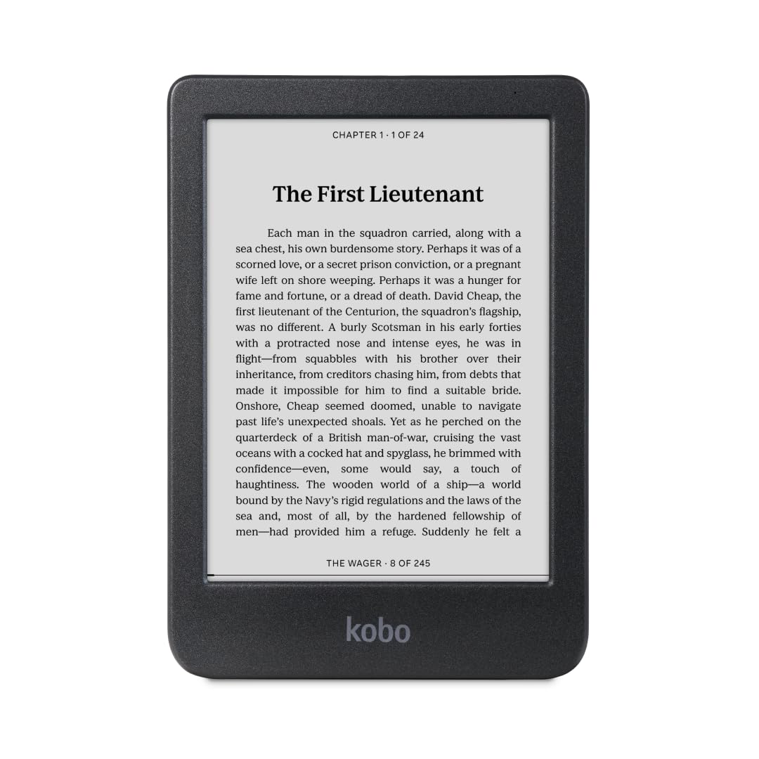 Kobo Clara BW | eReader | 6â€ Glare-Free Touchscreen with ComfortLight PRO | Dark Mode Option | Audiobooks | Waterproof | 16GB of Storage | Black