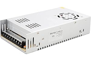 GALYGG 12V 33.3A Power Supply, 400W LED Driver Universal Regulated Transformer Converter Adapter AC 110V-220V to DC 12V Low Voltage Output for LED Light, 3D Printer, Radio, Computer Project
