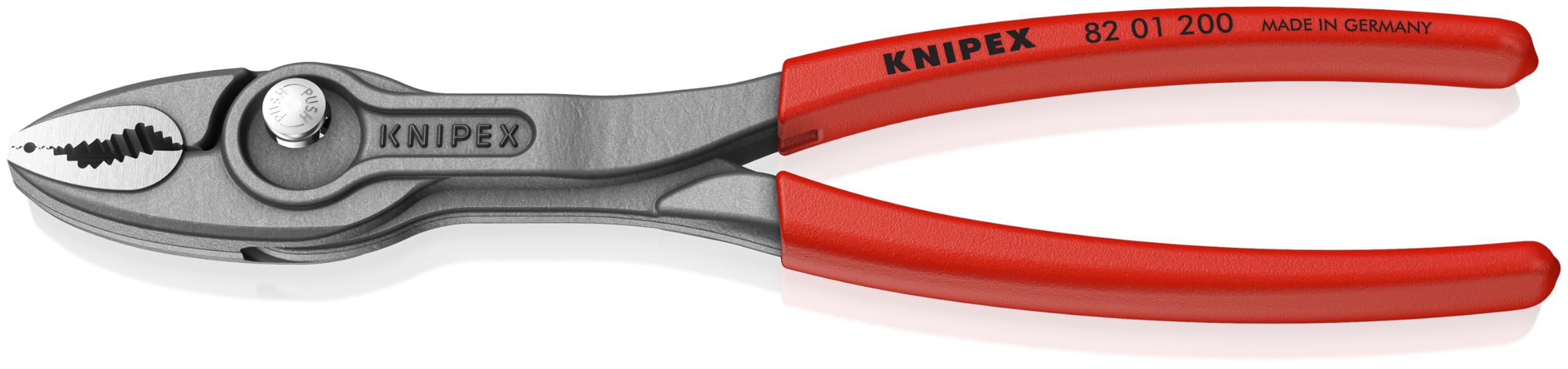KNIPEX TwinGrip Front- und Seitengreifzange mit rutschhemmendem Kunststoff überzogen 200 mm, 82 01 200
