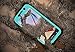 Waterproof case for Galaxy S6, Merit Full-body Underwater Waterproof Shockproof Dirtproof Durable Full Sealed Protection Case Cover for Samsung Galaxy S6 (Aqua Blue)