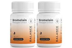BALANCEBREENS Bromelain 500mg, 180 Capsules - Pineapple Extract Digestive Enzyme - Supports Digestion and Joint Support Supplement - by Balance Breens