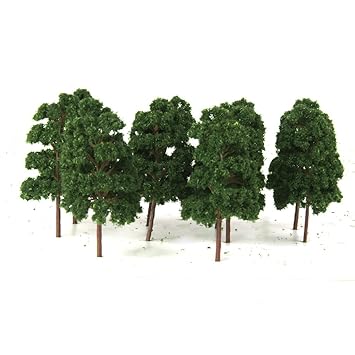 Generic 10PCS Model Trees Train Railway Wargame Diorama Architecture Layout HO Scale
