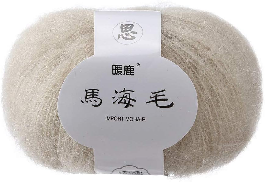 Wool Thread DIY Wool Yarn Super Soft Yarn Colors Bulky Wool MAHAIMAO Soft Mohair Knitting Wool Yarn DIY Shawl Scarf Crochet Thread Supplies Balls of Assorted Knitting Yarn 25 g