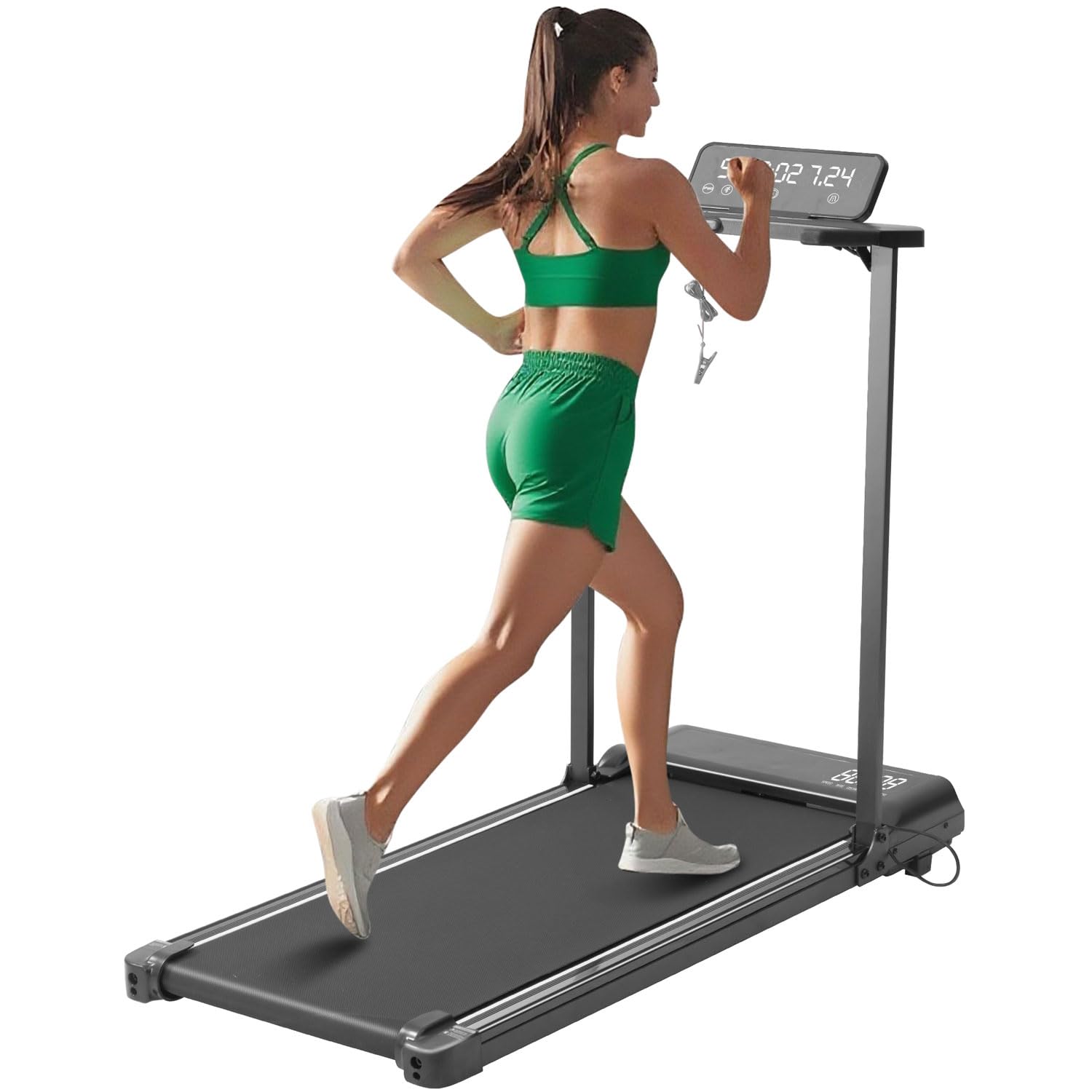 Photo 1 of *** IMAGE AND DESCPRITION REFERENCE***Compact Walking Pad with Handle Bar, Electric Treadmill with Handles and 3.5HP Powerful Motor, Portable Small Walking Pads Treadmill for Home Small Spaces,400LBS Weight Capacity