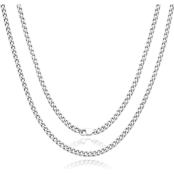 Amazon.com: SanThree 5mm Pure Titanium Paperclip Link Chain
