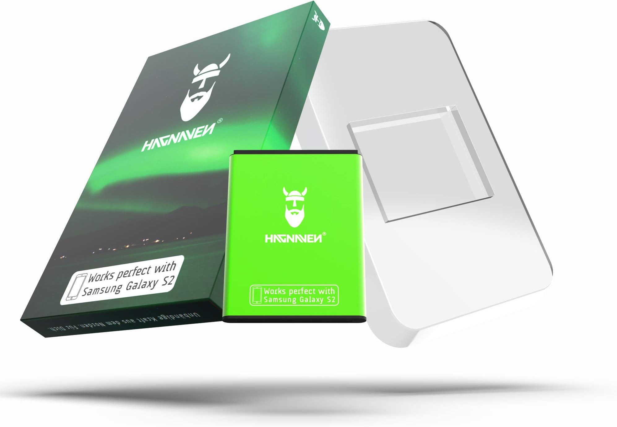 Hagnaven® Li-ion battery for Galaxy R GT-i9103 | Powerful spare battery | 1750 mAh unbeatable power and strength from the far north | High-end quality accumulator cells