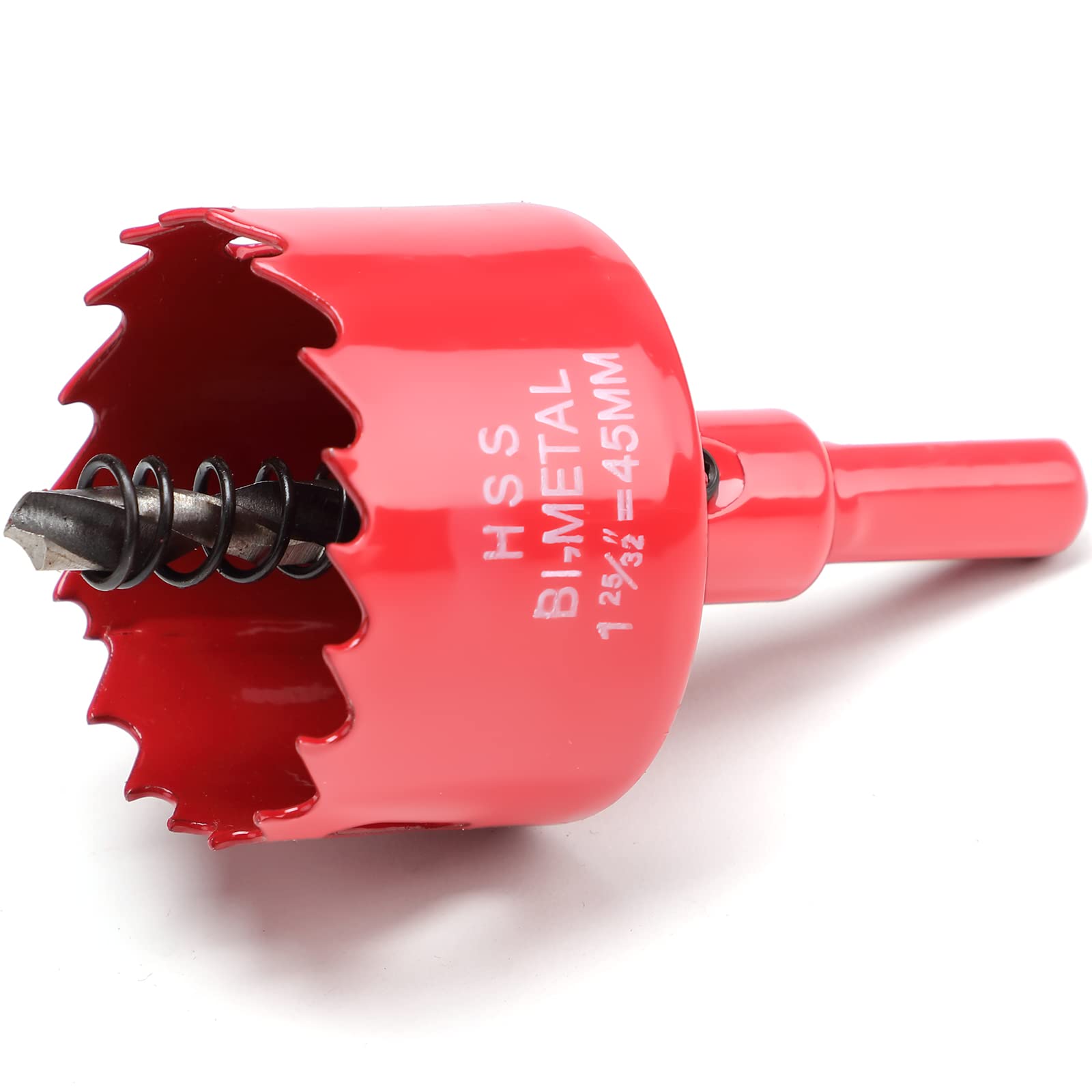 45mm Hole Saws Cutter, HSS Bi-Metal Drill Bit for Wood, Plastic, UPVC, Fiberglass and Plasterboard — image 1