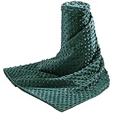 Acdyion Weighted Blankets Removable Duvet Cover for Adults Twin Size (48"x72"),Heavy Blanket Duvet Cover with Soft and Comfort Minky with 12 Ties,Machine Washable Soft Weighted Blanket Cover (Green)