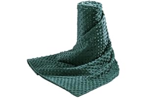 Acdyion Weighted Blankets Removable Duvet Cover for Adults Twin Size (48"x72"),Heavy Blanket Duvet Cover with Soft and Comfort Minky with 12 Ties,Machine Washable Soft Weighted Blanket Cover (Green)