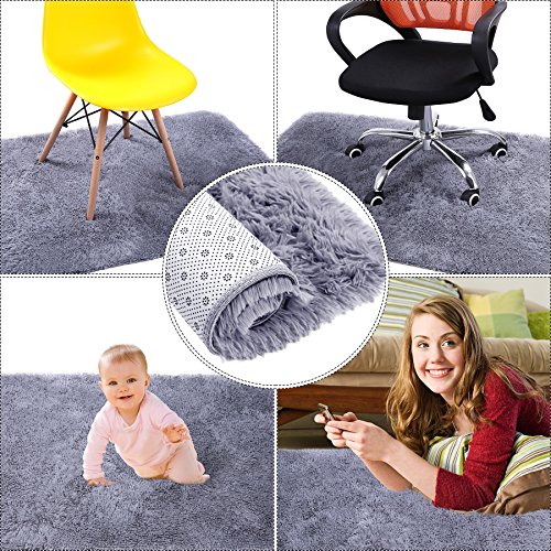image for Queenmore Shag Modern Indoor Outdoor Area Rugs, ULTRA SOFT Runner for 