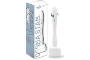 AYIS Derma Stamp - Skin Care, Microneedling Tool for Beard & Scalp Care, Professional Microneedling Tool for Hair, Beard, and Skin Care – 140 Titanium Micro Needle Stamp for Home Use – for Men & Women