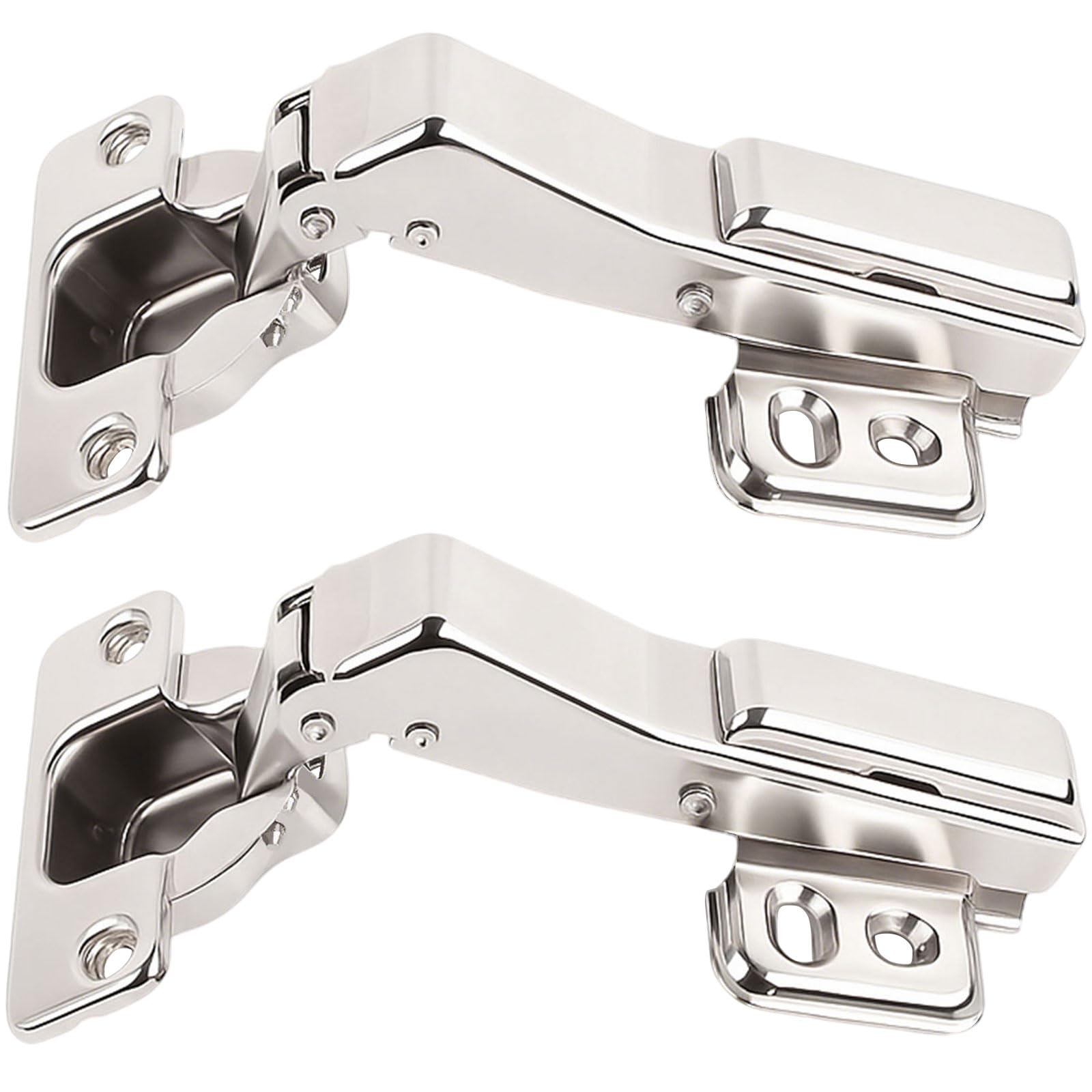 TamBee 45 Degree Cabinet Hinges Kitchen Cupboard Corner Hinges Concealed Soft Close Doors Hinge for Cabinet Door Wardrobe Hinge Stainless Steel Hydraulic Buffer with Screws
