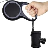 igadgitz Home U7168 Fabric Dog Waste Bag Dispenser with Carabiner Clip Black view 3