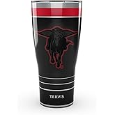 Tervis Traveler Texas Tech Red Raiders - Night Game Triple Insulated Tumbler Travel Cup Keeps Drinks Cold & Hot, 30oz, Stainless Steel