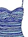 Hilor Women's One Piece Swimsuits Tummy Control Swimwear Ruffle Swimdress with Built in Swim Brief