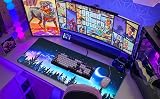 EFISH Extended XL Mouse Pad 800x300x3 mm Non-Slip Stitched Edges Desk Mat view 6