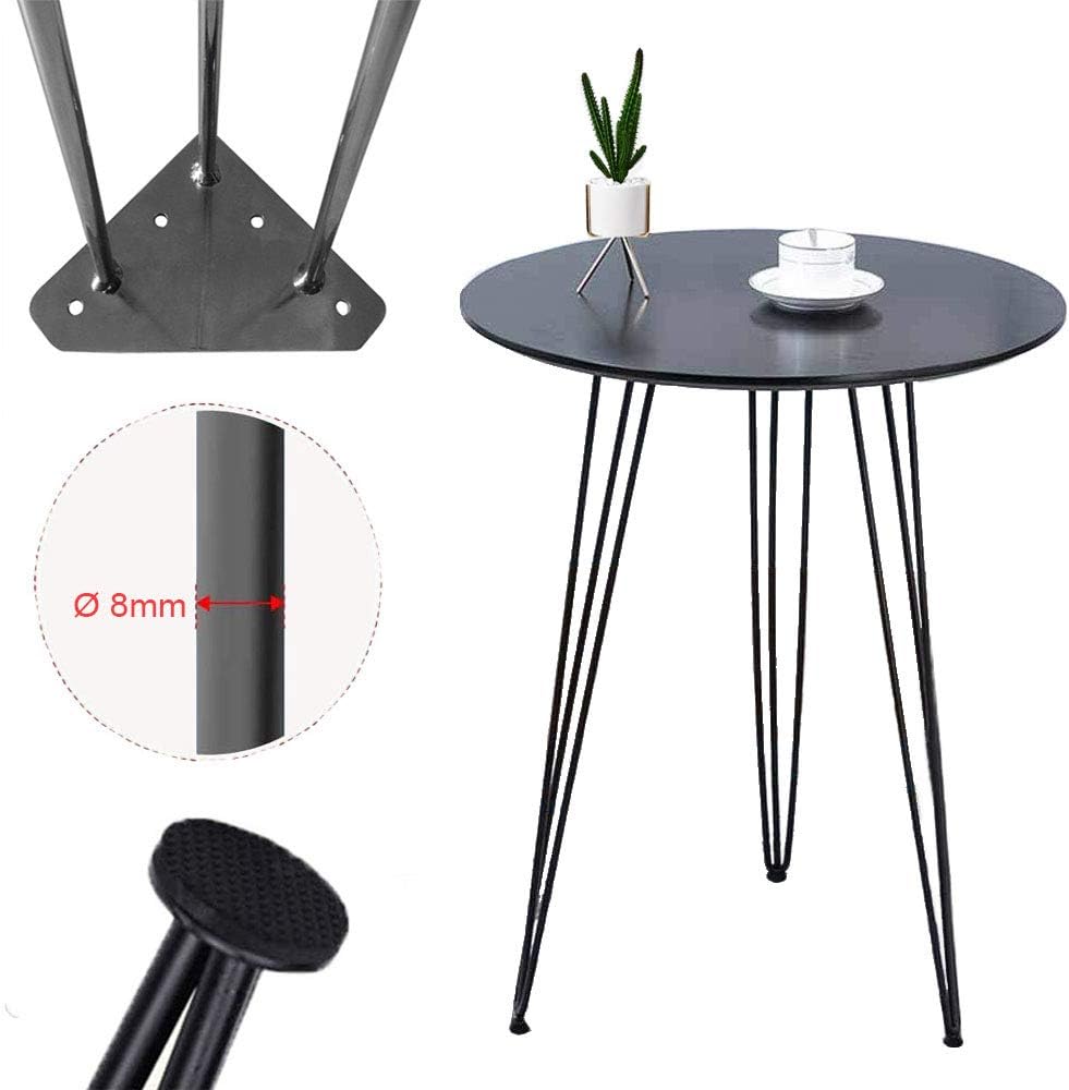 20cm Schwarz 4 Stück Tischbeine Metall Haarnadelbeine Hairpin Leg