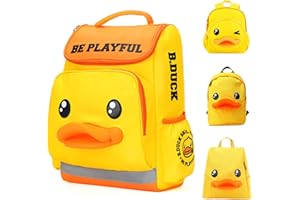 B.DUCK BABY B.Duck Kids Backpacks, 3D Cartoon Bookbag For School, Cute Animal Backpack Boys And Girls Travel Bag
