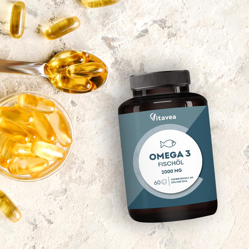 Omega 3 Wildfischöl 2000mg - 1000mg EPA, 500mg DHA - 60 Stück 6