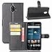 ZTE Blade V8 Pro Case, ZTE Z978 Case, Luxury Bling Diamond Leather Skin Soft Bumper Card Slot Flip Stand Wallet Case Full Cover For ZTE Blade V8 Pro Z978, Black
