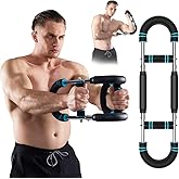 HOTWAVE Twister Arm Exerciser,Adjustable Spring Workout Bar, Forearm Triceps Chest Enhanced Exercise Strengthener,Portable Home Fitness Equipment