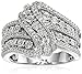Amazon Essentials Classic Twist with White Diamond Sterling Silver Ring (1/10cttw, I-J Color, I2-I3 Clarity), (previously Amazon Collection)