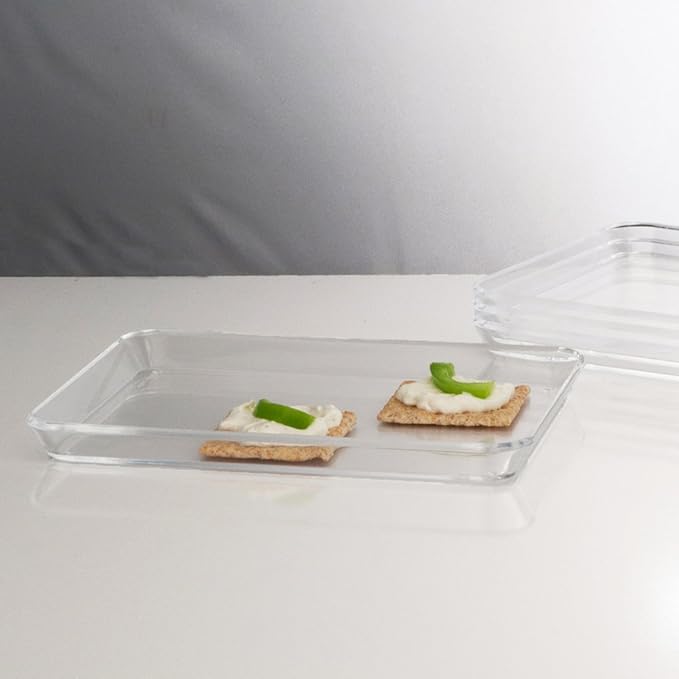 US Acrylic Clear Acrylic Appetizer Trays set of 4 Serving
