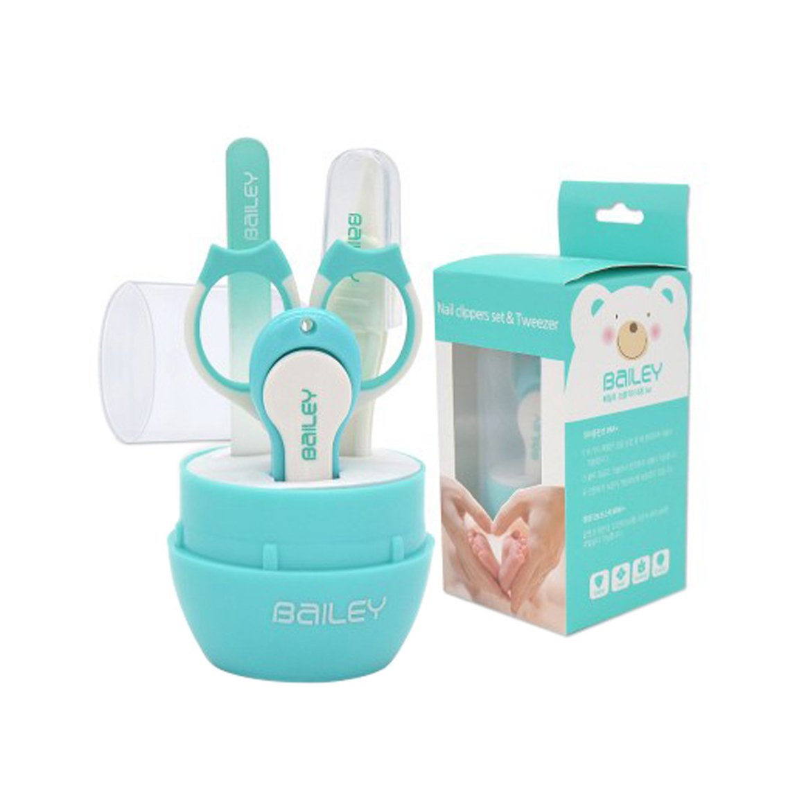Halovie Cortauñas Clippers de uñas de bebé Set con tijeras Pinzas Lima