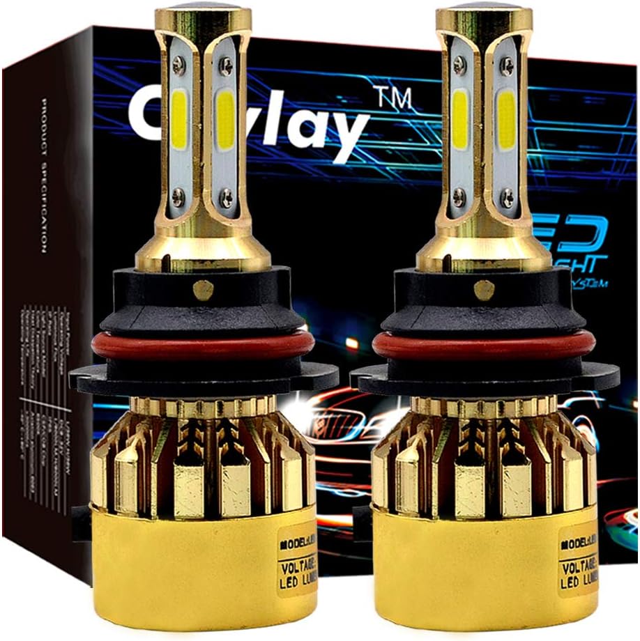Which Is The Best 9007 Led Headlight Bulb  Cooling 72W 8000Lm 6500K