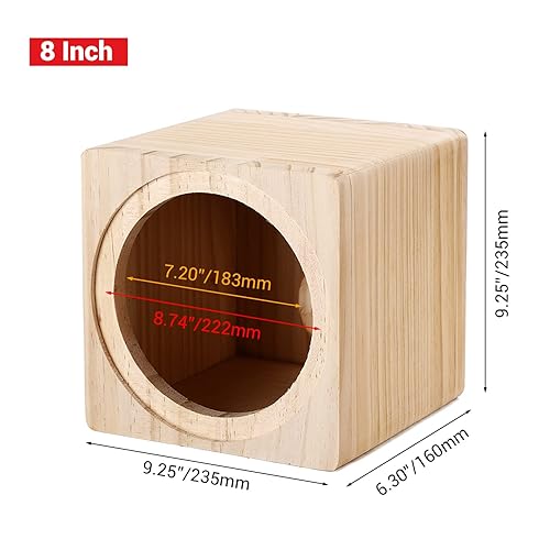 Facmogu 8in Ported Subwoofer Box Single Car Speaker Enclosure... Facmogu 8in Ported Subwoofer Box Single Car Speaker Enclosure...