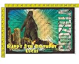 Godzilla Birthday Party Edible Frosting Image 1/2