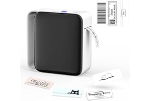 KNAON Y12 Bluetooth Label Maker Machine (No Tape), Wireless Thermal Sticker Printer for Home, Kitchen, Office & Organization – Mini Portable Label Maker with Versatile Templates, White