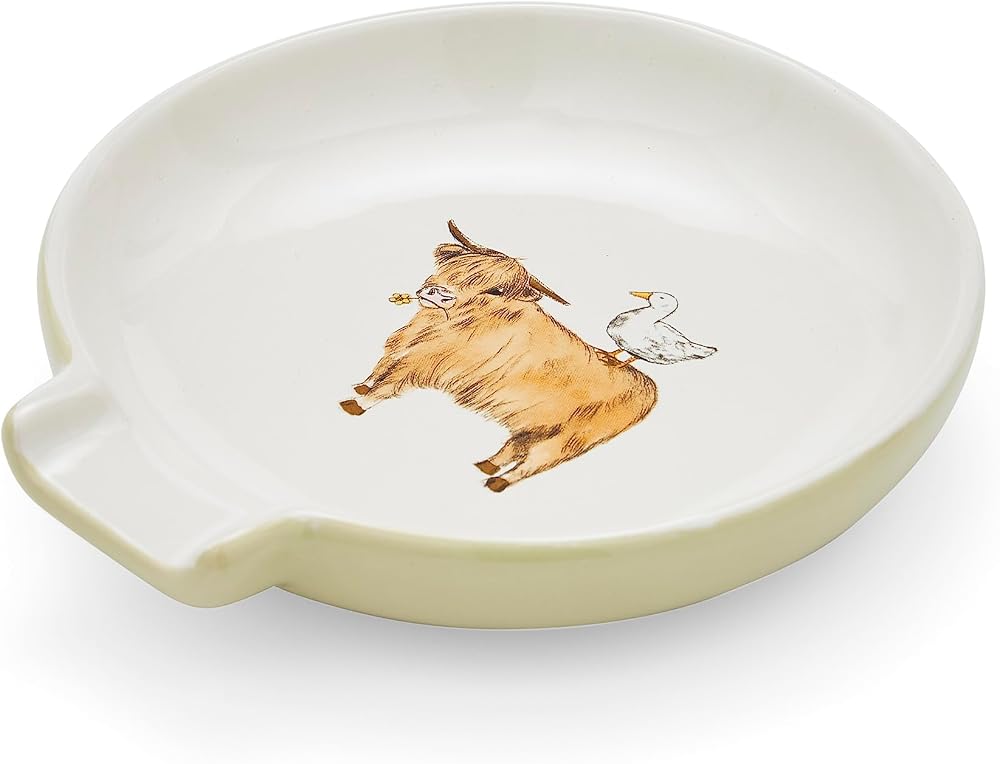 Cooksmart Ceramic Spoon Rest - Large & Versatile Kitchen Accessory