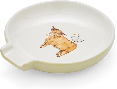 Cooksmart Ceramic Spoon Rest - Large & Versatile Kitchen Accessory