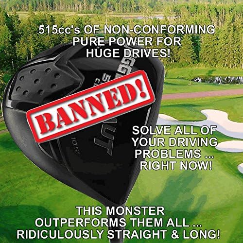 Illegal Oversize Power Play Golf Juggernaut Titanium 515cc Nonconforming Custom Driver