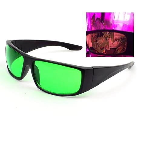 Indoor LED wachsen helle Raum-Gläser Anti-UV- und Rotlicht-Schutzbrille gegen UV, IR Strahlen, LED wachsen Lichter Gläser für Indoor Gardens Goggles