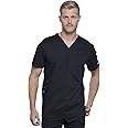 Cherokee Men's V-Neck Scrub Top with Mesh Yoke and Side Panels for Extra Breathability WW603