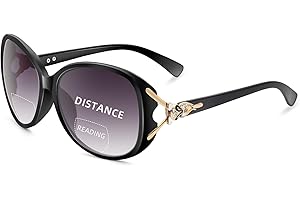 JM Classic Bifocal Reading Sunglasses for Women Vintage Reader Glasses Outdoor UV Protection