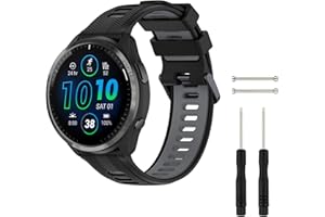 Baaletc Compatible with Garmin Forerunner 945/ Forerunner 935 Watch Bands, Soft Silicone Sports Garmin 935/Fenix 5/Fenix 5 Plus Watch Band Replacement for Garmin Forerunner 945 Smartwatch