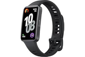HUAWEI Band 10 Smartwatch, Monitoreo Deportivo con IA, Monitoreo de sueño avanzado, Asistente de Bienestar Emocional, Carga rápida, Compatible con iOS y Android, Negro Polimero