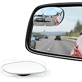 LivTee Blind Spot Mirrors, HD Glass Frameless Convex Rear View Mirrors, Wide Angle Adjustable Stick for Side Mirror, Automoti