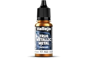 Vallejo True Metallic Metal 77163 (Airbrush) Imperial Gold (18ml)