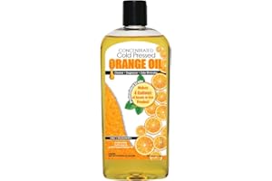 SANCO INDUSTRIES Cold Pressed Orange Oil Concentrate | 8-ounce Professional Grade All-Purpose Citrus Cleaner, Degreaser & Pet Odor Eliminator Blend | Dilutes to 4 Gallons of Finished Product | Home and Outdoor Use