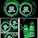 Alichee LED Car Logo Cup Holder Pad 7 Colors Changing USB Charging Mat LED Cup Mat Car Atmosphere Lamp Decoration Lights 2PCS for Honda Accessories