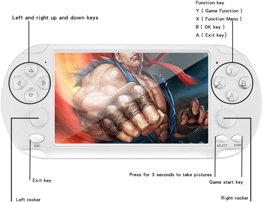 Danqi Portable 8gb Handheld Psp Game Consoles Player Built In Gamesi œhandheld Game Console With 5 1 Inch Screen For Boy Kids Adult