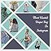 Diaper Bag Backpack by Kute 'n' Koo - New Enhanced Version - Designer Diaper Bag with 18 Handy Pockets, Stroller Straps, Changing Pad and 5 Stunning Colors (1st Generation, French Stripe)