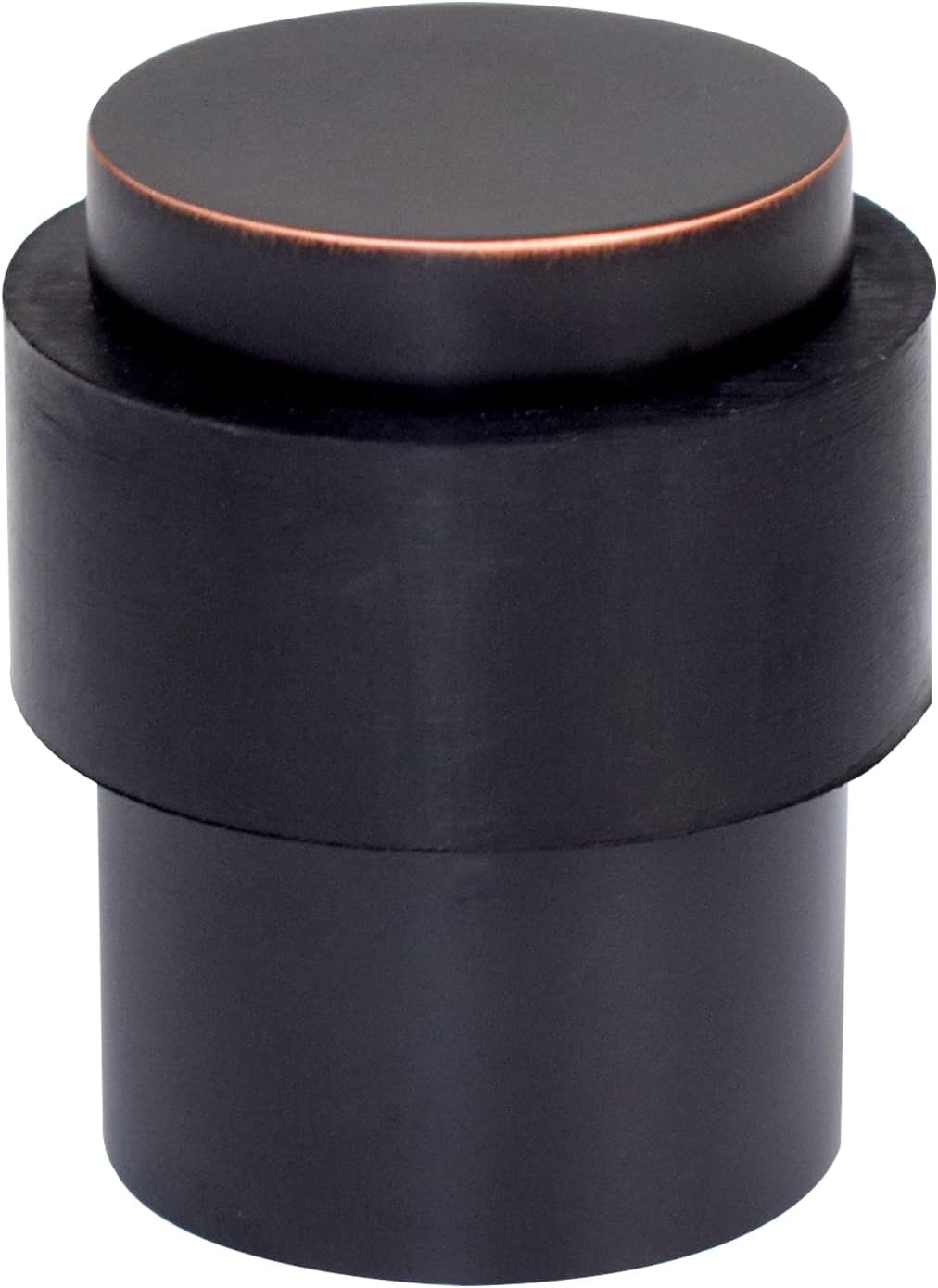 Photo 1 of KHTUMEWARE 10 Pack 1-1/2 in Floor Door Stopper,Oil Rubbed Bronze Door Stop,Wall Protector Commercial Door Bumper Wedge Decorative Cylindrical Install Door stoppers on The Floor