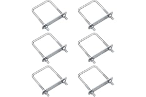 BJBJJIU 6 Pack Square U-Bolts, Stainless Steel U-Bolts with Frame Plates and Nuts, 2"/50mm Inner Width 3.15"/80mm Length, Square U Shaped Bolts for Automobiles Trailer, Ski Boat, Sailboat, Trailer