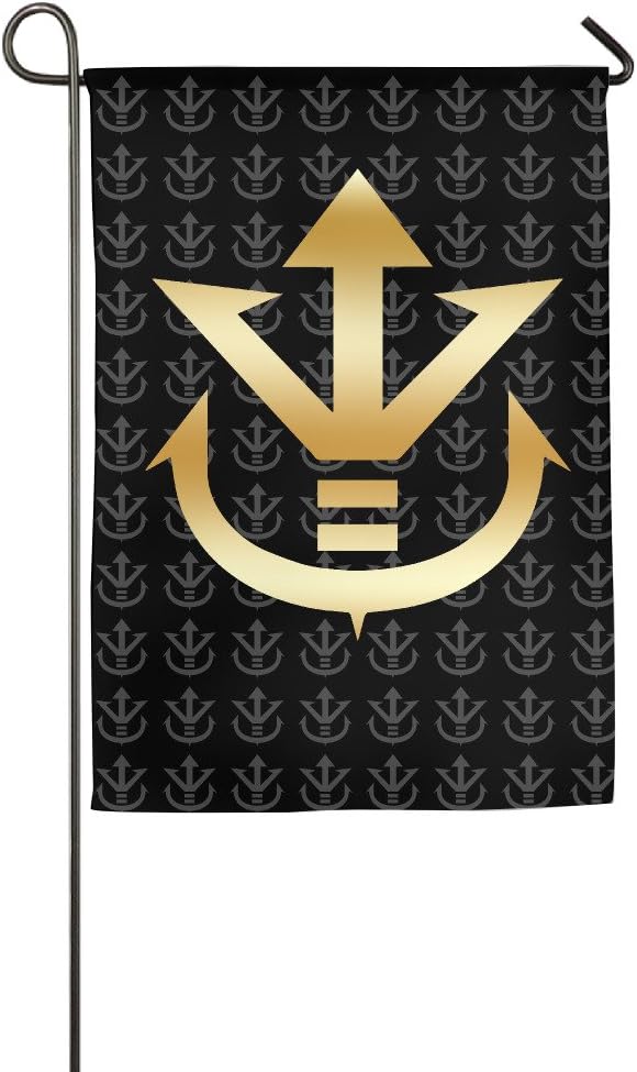 Vegeta Dragon Ball Z Gold Logo Garden Flag