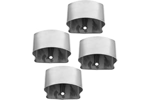 NUOBESTY 4pcs Pvc Handrail End Caps for Staircase Indoor Handrail Closure Covers, Stair Hand Rail Caps